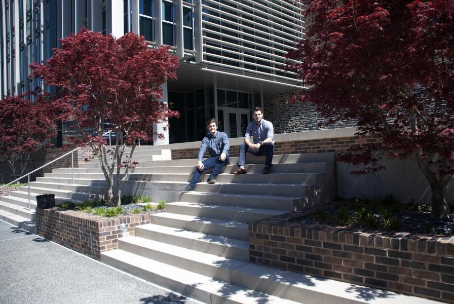 Students in front of Wilkerson Building
